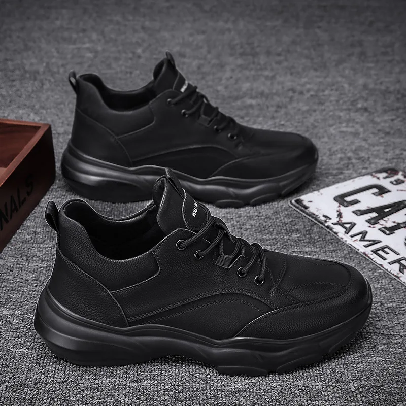 Осенние чёрные кожаные туфли для шеф-повара, увеличивающие рост, мужские, грязеотталкивающие, для работы и офиса, модные.
Осенние чёрные кожаные туфли для шеф-повара, увеличивающие рост, мужские, грязеотталкивающие, для работы и офиса, модные.