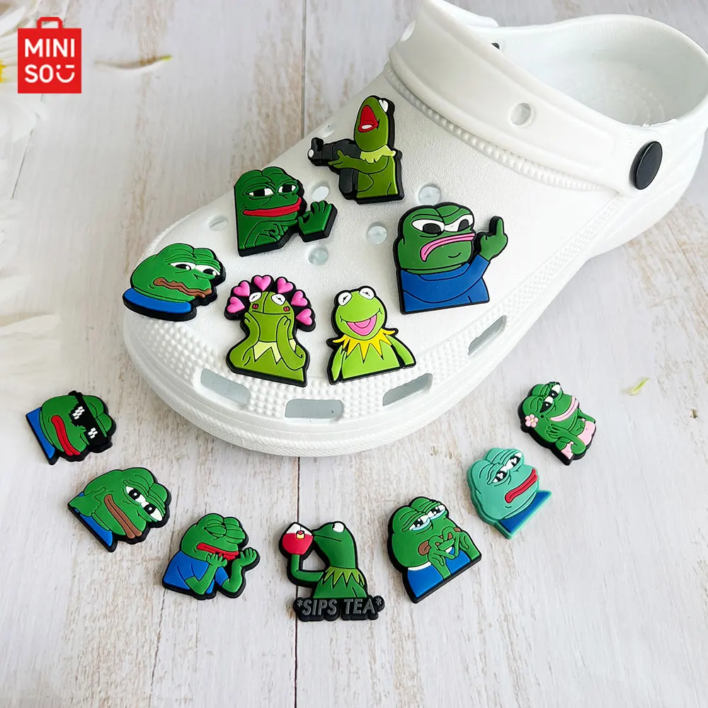 1-20pcs Sad Frog Shoe Charms for Clogs Sandals Decoration DIY PVC Cartoon Garden Shoe Accessories Charms for Friends Gifts
1-20pcs Sad Frog Shoe Charms for Clogs Sandals Decoration DIY PVC Cartoon Garden Shoe Accessories Charms for Friends Gifts