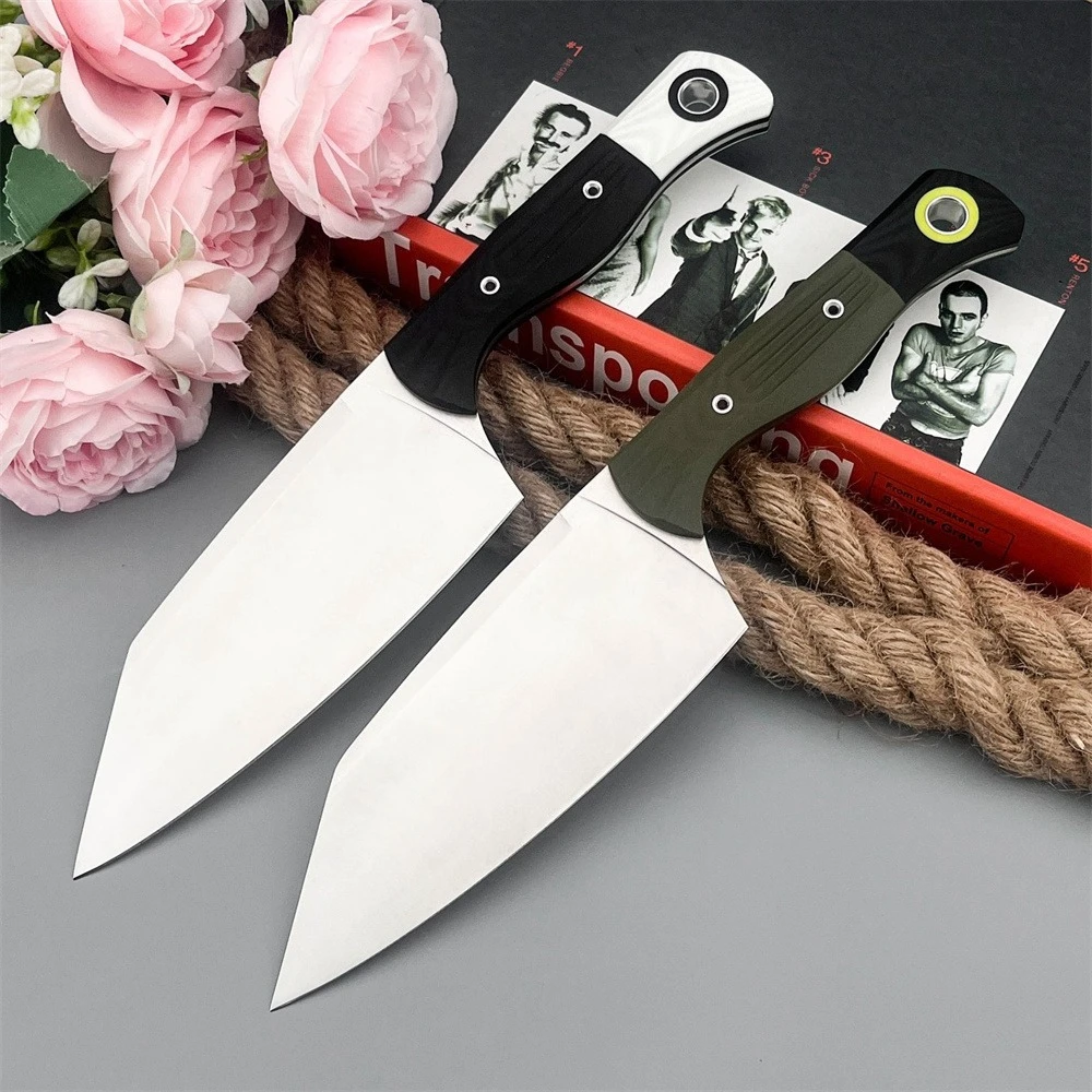 Kitchen Meat Cleaver, D2 Steel Fixed Blade, G10 Handle with Sheath, Household Multifunctional Boning Knife, Onion Dicing Knife
Kitchen Meat Cleaver, D2 Steel Fixed Blade, G10 Handle with Sheath, Household Multifunctional Boning Knife, Onion Dicing Knife
