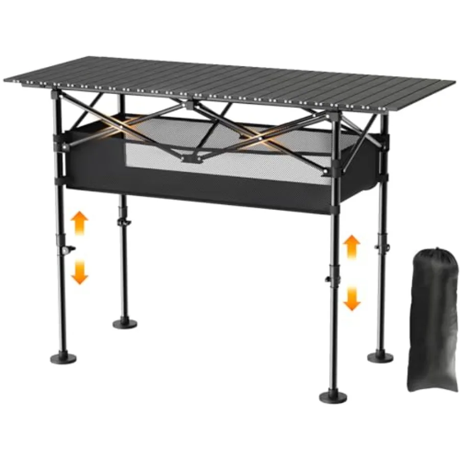Height Adjustable Camping Table Outdoor Folding Camping Table with Mesh Storage/Carrying Bag Portable Aluminum Roll-up Table fo
Height Adjustable Camping Table Outdoor Folding Camping Table with Mesh Storage/Carrying Bag Portable Aluminum Roll-up Table fo