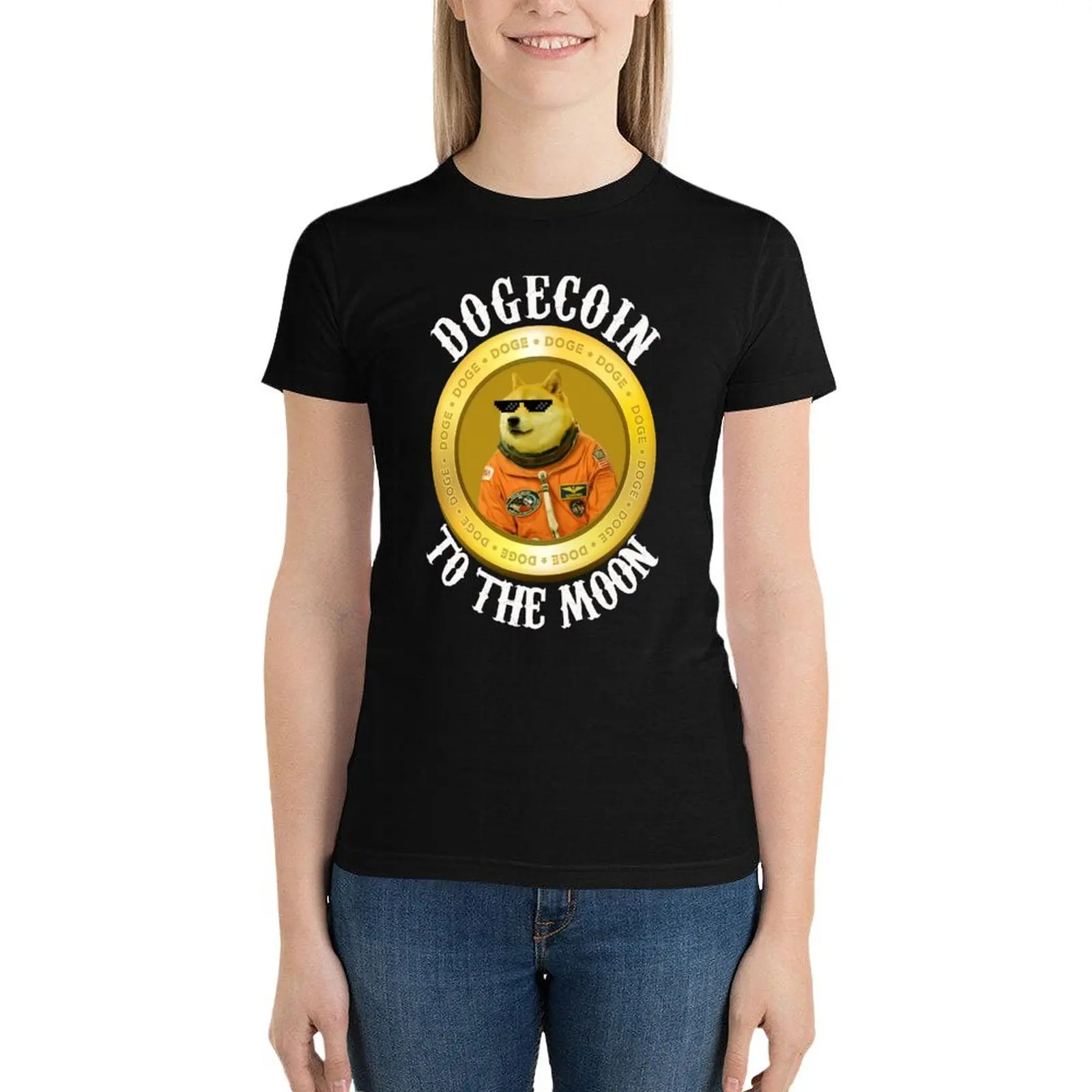 Dogecoin Cool Men's Moon Astronaut Meme Crypto doggy T-Shirt summer top hippie clothes graphics tees cat shirts for Women
Dogecoin Cool Men's Moon Astronaut Meme Crypto doggy T-Shirt summer top hippie clothes graphics tees cat shirts for Women