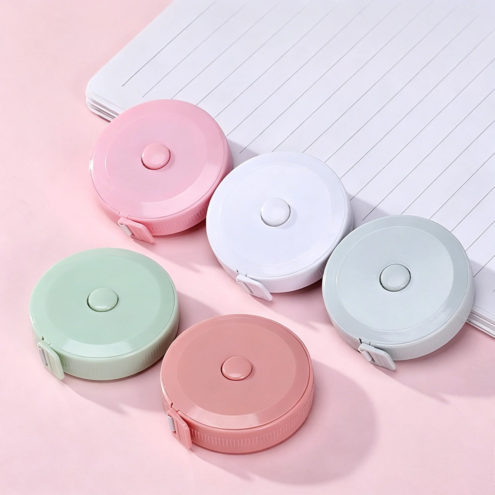 Portable Macaron Color Retractable Measuring Tape Double Scale Flexible Soft Ruler For Body Sewing Clothes Waist Measurement
Portable Macaron Color Retractable Measuring Tape Double Scale Flexible Soft Ruler For Body Sewing Clothes Waist Measurement