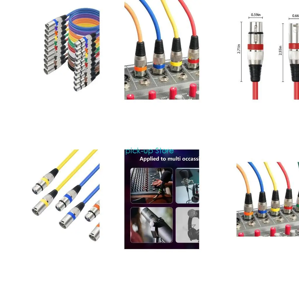 Q5WA 10Pcs 3Pin Kanon Cable Male to Female Balanced Microphones Cable Cord for Speaker
Q5WA 10Pcs 3Pin Kanon Cable Male to Female Balanced Microphones Cable Cord for Speaker