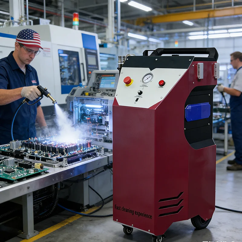 Dry Ice Cleaning Machine for Electronics Electrical Components Dust Oil Safe Dry Ice Blaster Equipment
Dry Ice Cleaning Machine for Electronics Electrical Components Dust Oil Safe Dry Ice Blaster Equipment
