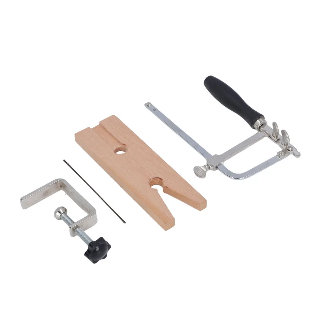 Набор для резки ювелирных изделий из 15 предметов: регулируемая пила, деревянный тисок, сменные лезвия, V-образный зажим
Набор для резки ювелирных изделий из 15 предметов: регулируемая пила, деревянный тисок, сменные лезвия, V-образный зажим