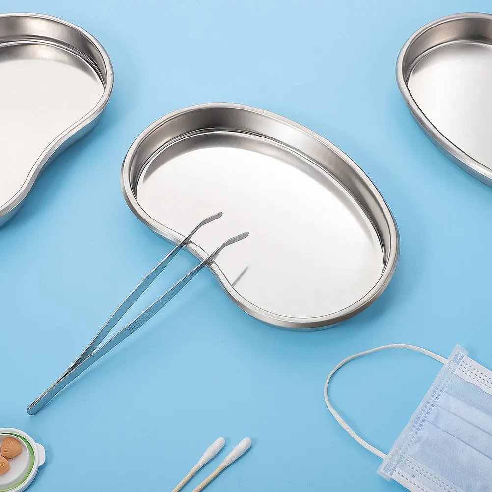 2Pcs Grade Stainless Steel Kidney Tray Lab Dental Hospital Use Liquid Specimen Instrument Collection Spill Proof Storage
2Pcs Grade Stainless Steel Kidney Tray Lab Dental Hospital Use Liquid Specimen Instrument Collection Spill Proof Storage