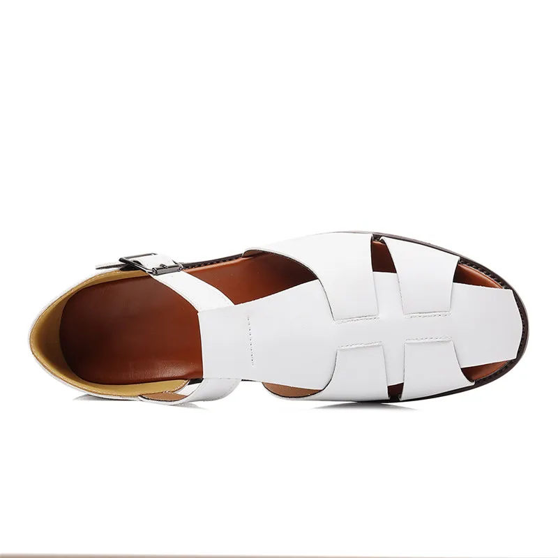 Tide New Men's Gladiators Pu Buckle Baotou Leather Casual Shoes Summer Male Beach Sandals Outdoor Slippers Zapatos
Tide New Men's Gladiators Pu Buckle Baotou Leather Casual Shoes Summer Male Beach Sandals Outdoor Slippers Zapatos