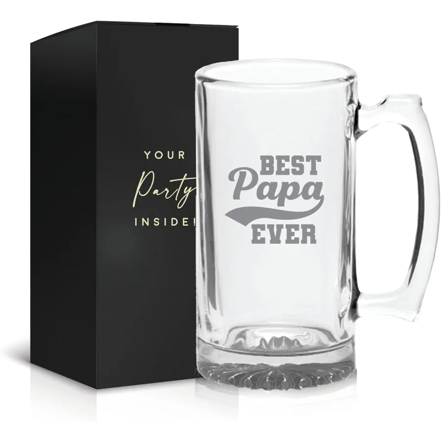 Best Papa Ever Beer Glass 16oz Custom Drinkware for Fathers Day Gift Perfect Present for Dad from Son and Daughter Ideal Sippy
Best Papa Ever Beer Glass 16oz Custom Drinkware for Fathers Day Gift Perfect Present for Dad from Son and Daughter Ideal Sippy
