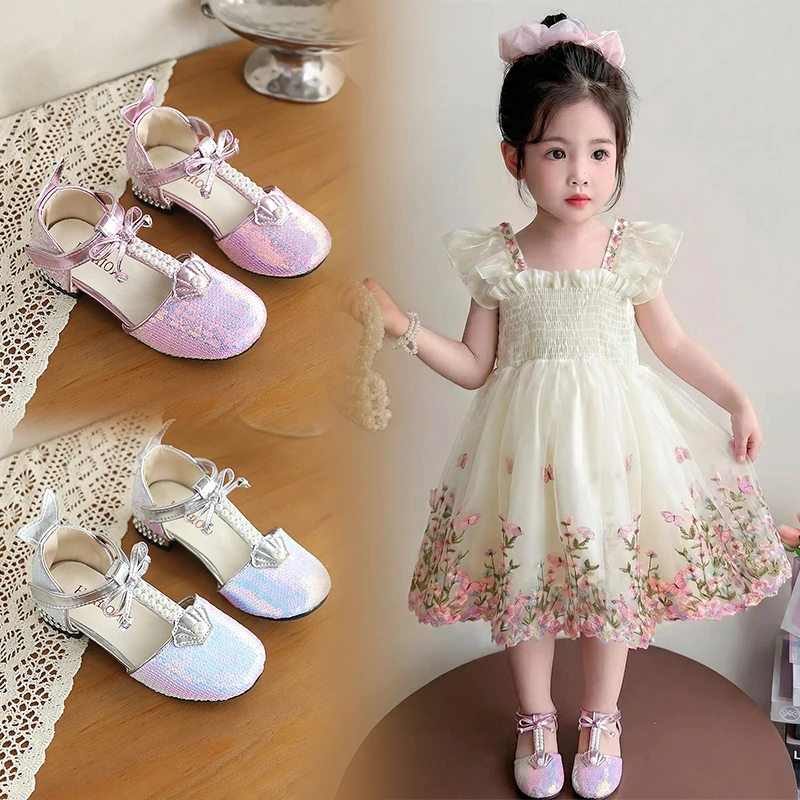 Mumoresip Girls Princess Sequin Sandals Summer Pearl Bow Children Mary Jane Sandals Wedding Party Kids Perform Low Heel Shoes
Mumoresip Girls Princess Sequin Sandals Summer Pearl Bow Children Mary Jane Sandals Wedding Party Kids Perform Low Heel Shoes