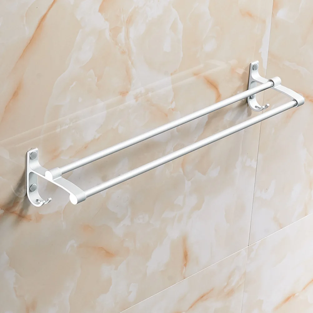 50 CM Towel Racks Double Bar Bathroom Wall Space Aluminum Hanger Bars for Bathrooms Holder
50 CM Towel Racks Double Bar Bathroom Wall Space Aluminum Hanger Bars for Bathrooms Holder