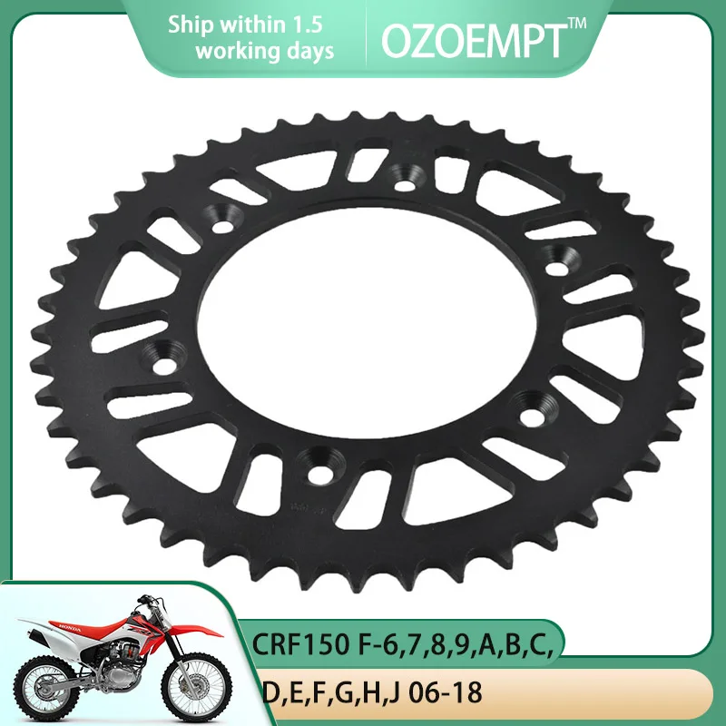 OZOEMPT 520-47T Motorcycle Rear Sprocket Apply to CRF150 F-6,7,8,9,A,B,C,D,E,F,G,H,J 06-18
OZOEMPT 520-47T Motorcycle Rear Sprocket Apply to CRF150 F-6,7,8,9,A,B,C,D,E,F,G,H,J 06-18