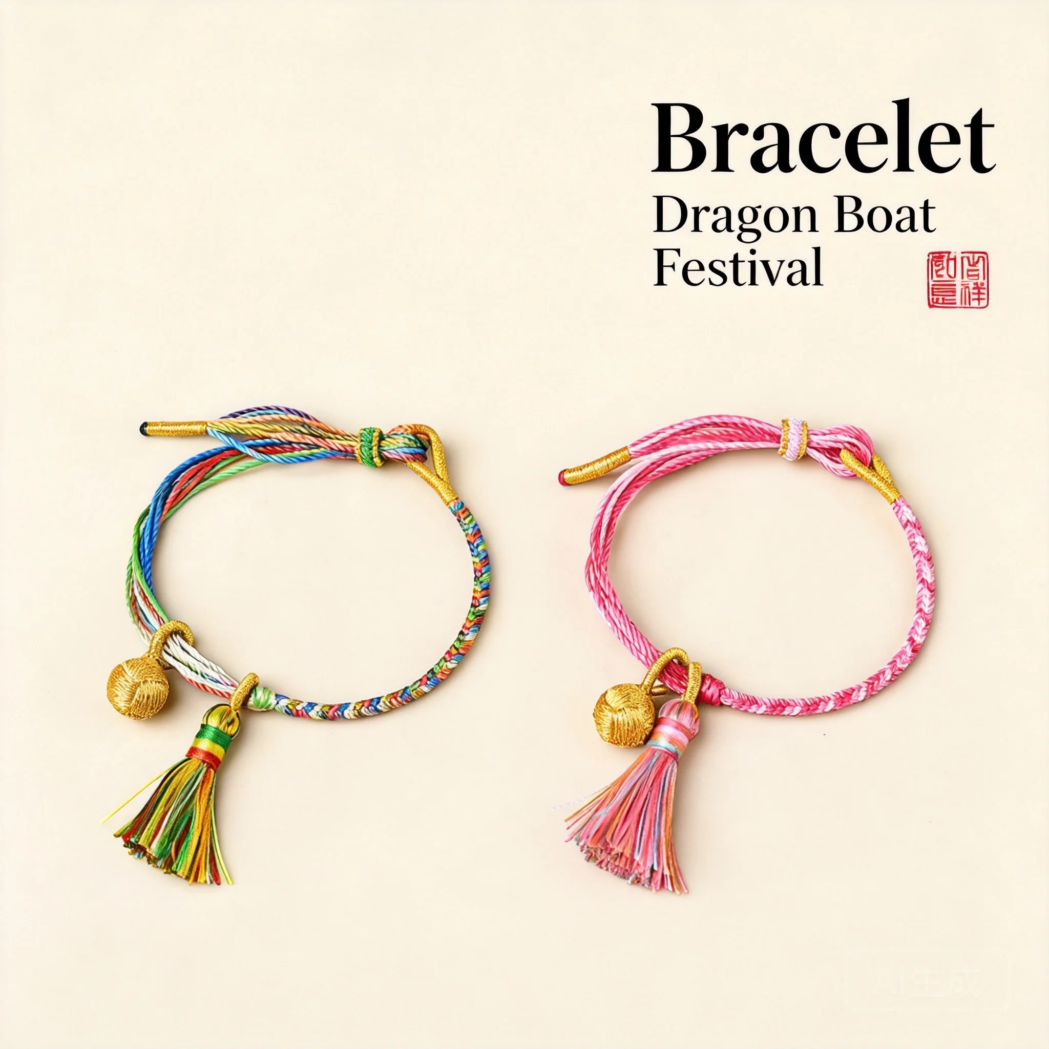 Chinese Style Dragon Boat Festival Multicolor Braided Bracelet Lucky Blessing Tassel Gold Bell Adjustable Jewelry For Women Men
Chinese Style Dragon Boat Festival Multicolor Braided Bracelet Lucky Blessing Tassel Gold Bell Adjustable Jewelry For Women Men