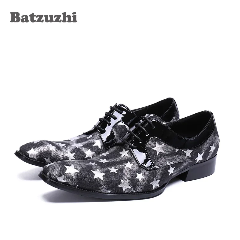 Batzuzhi Men Shoes Zapatos Hombre POP Fashion Black Genuine Leather Men Dress Shoes Stars Leather Business Shoes Men
Batzuzhi Men Shoes Zapatos Hombre POP Fashion Black Genuine Leather Men Dress Shoes Stars Leather Business Shoes Men