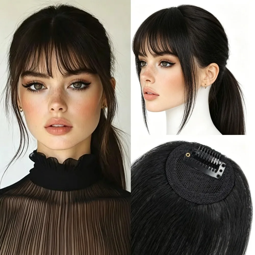 Clip In Human Hair Bangs Straight Hair Piece Machine Remy French Bangs for Women Easy to Wear and Remove Hairpiece Thin Hair
Clip In Human Hair Bangs Straight Hair Piece Machine Remy French Bangs for Women Easy to Wear and Remove Hairpiece Thin Hair
