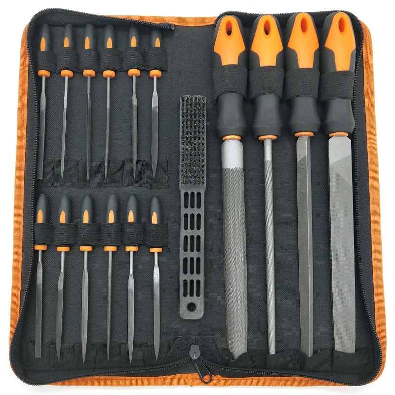 17pcs Metal Hand File Set Files with Brush Steel Files for Precision Metal File Work Wood Files
17pcs Metal Hand File Set Files with Brush Steel Files for Precision Metal File Work Wood Files