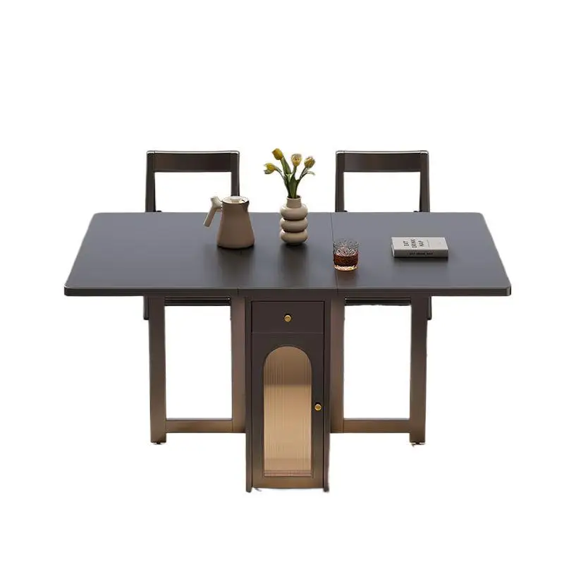 Black retro all solid wood folding dining table for home use modern light luxury rectangular retractable invisible small
Black retro all solid wood folding dining table for home use modern light luxury rectangular retractable invisible small