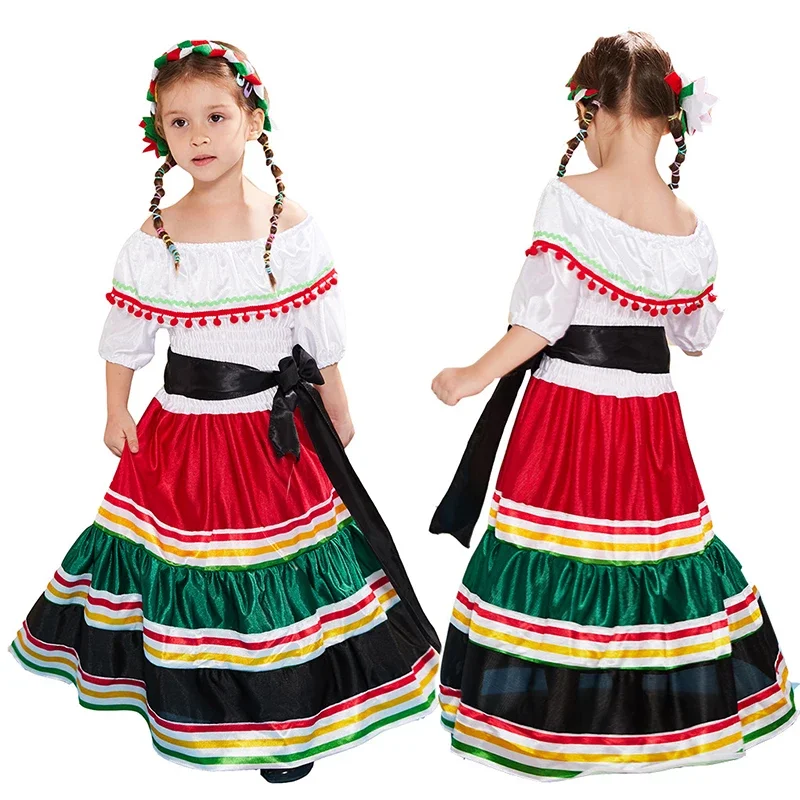 2025 New Arrival Child Day of the Dead Senorita Doll Halloween Costume Flamenco Dancer Dress Up Mexican Costume for Girls
2025 New Arrival Child Day of the Dead Senorita Doll Halloween Costume Flamenco Dancer Dress Up Mexican Costume for Girls