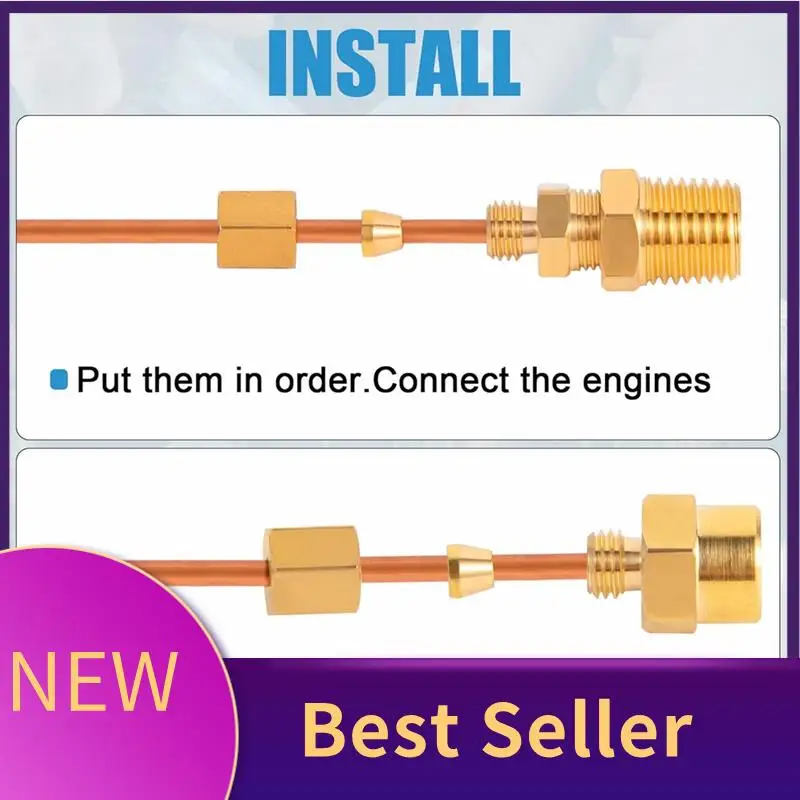 ABHI-72Inch Oil Pressure Gauge Tubing Kit,Set Of Copper Tube With 1/4Inch X1/8Inch NPT,1/8Inch NPT Male
ABHI-72Inch Oil Pressure Gauge Tubing Kit,Set Of Copper Tube With 1/4Inch X1/8Inch NPT,1/8Inch NPT Male