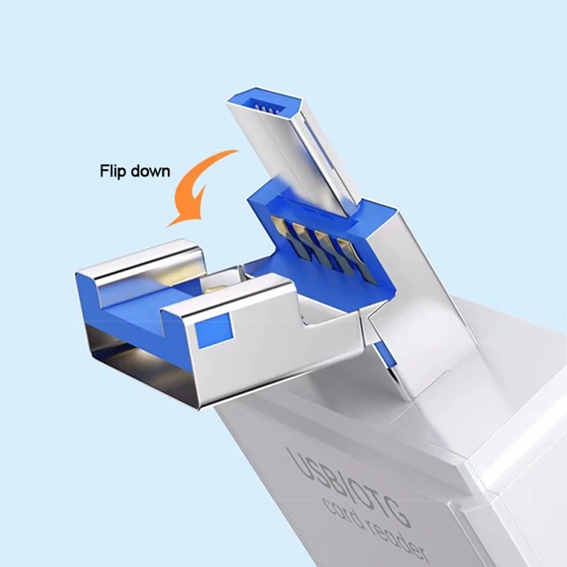 6 in 1 Type C Micro USB Portable SD Memory Card Reader High-speed Transmission Adapter For PC & Laptop
6 in 1 Type C Micro USB Portable SD Memory Card Reader High-speed Transmission Adapter For PC & Laptop