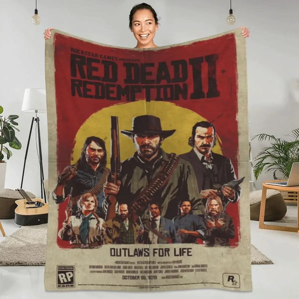 Red Dead Redemption Flannel Blanket Quality Warm Soft Video Game Throw Blanket Winter Travel Chair Sofa Bed Print Bedspread
Red Dead Redemption Flannel Blanket Quality Warm Soft Video Game Throw Blanket Winter Travel Chair Sofa Bed Print Bedspread