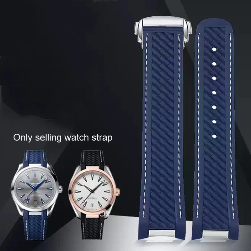 20mm Watchband For Omega SEAMASTER 300 AT150 DE VILLE SPEEDMASTER Soft Silicone Rubber Strap Blue Watch Accessories Bracelet
20mm Watchband For Omega SEAMASTER 300 AT150 DE VILLE SPEEDMASTER Soft Silicone Rubber Strap Blue Watch Accessories Bracelet