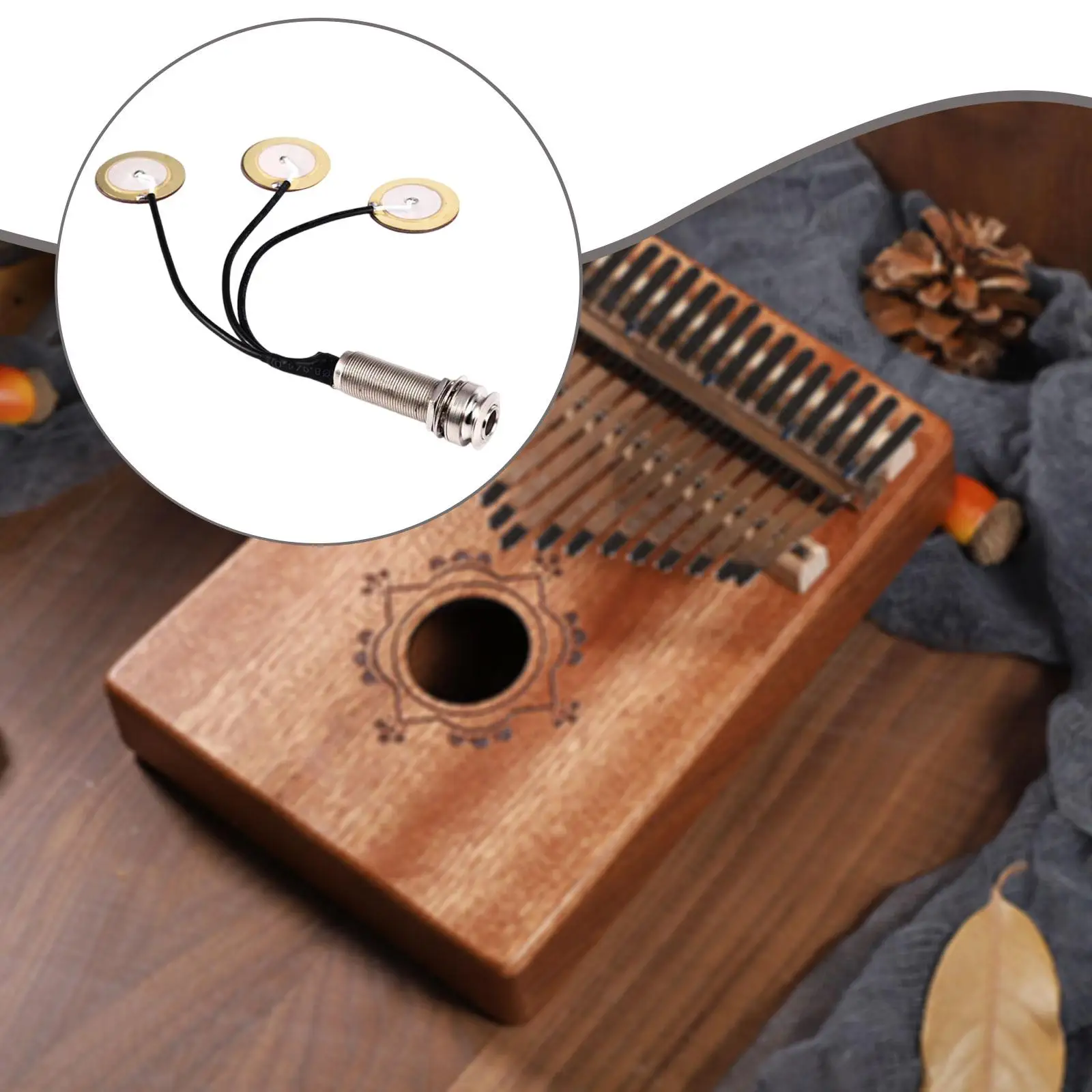 Non Drill Kalimba Pickup Fits 6.35mm Jack Multifunctional Professional for Small
Non Drill Kalimba Pickup Fits 6.35mm Jack Multifunctional Professional for Small