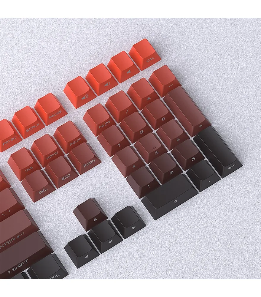Keycap lucky key cap gradual change side engraved luminous 140 key PBT two color injection molding original height
Keycap lucky key cap gradual change side engraved luminous 140 key PBT two color injection molding original height