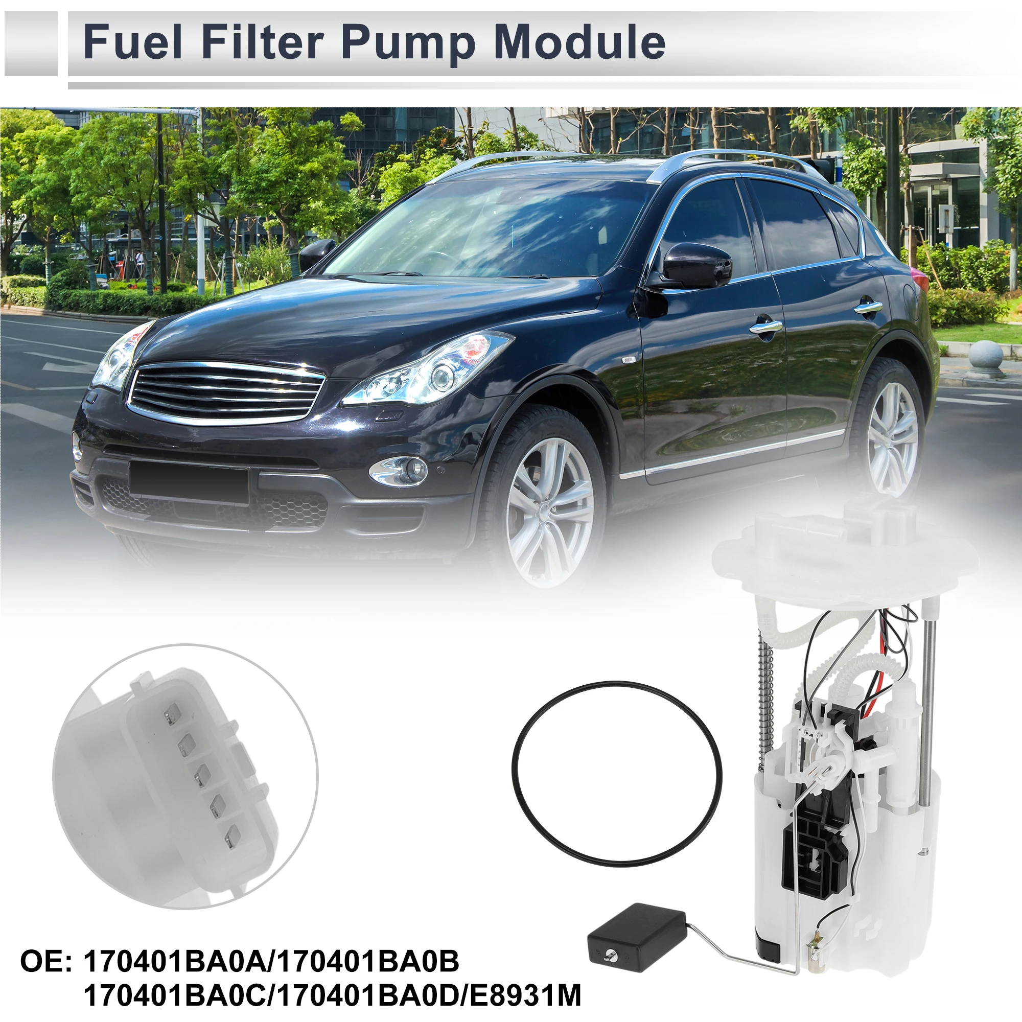 X Autohaux Electric Fuel Pump Assembly for Infiniti EX35 2008-2012 V6 3.5L Sport Utility Fuel Filter Pump Module No.170401BA0A
X Autohaux Electric Fuel Pump Assembly for Infiniti EX35 2008-2012 V6 3.5L Sport Utility Fuel Filter Pump Module No.170401BA0A