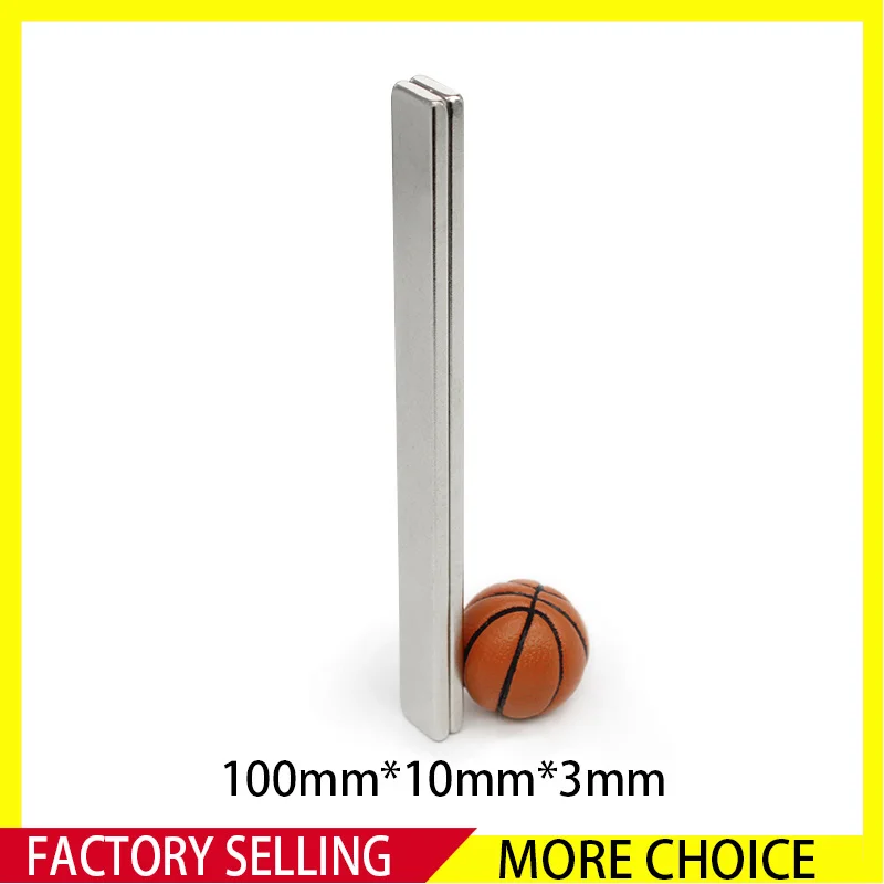 1~20PCS 100*10*3mm Quadrate Rare Earth Neodymium Magnet 100x10x3mm N35 Block Permanent Neodymium Magnet 100mm x 10mm x 3mm
1~20PCS 100*10*3mm Quadrate Rare Earth Neodymium Magnet 100x10x3mm N35 Block Permanent Neodymium Magnet 100mm x 10mm x 3mm
