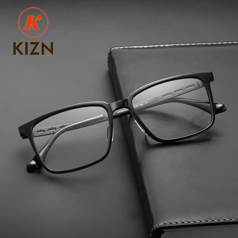 Очки KIZN HT5022B: Ультралегкие деловые квадратные ретро-оправы из чистого титана для мужчин, с ацетатными элементами
Очки KIZN HT5022B: Ультралегкие деловые квадратные ретро-оправы из чистого титана для мужчин, с ацетатными элементами