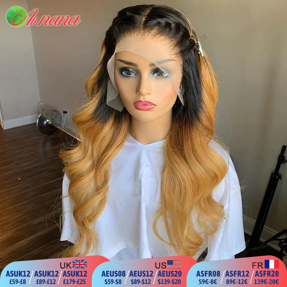 1B/27 Honey Blonde Colored Body Wave Human Hair Wig Pre-Plucked With Baby Hair 1B/30 Brown 13x6 Lace Frontal Wig For Black Women
1B/27 Honey Blonde Colored Body Wave Human Hair Wig Pre-Plucked With Baby Hair 1B/30 Brown 13x6 Lace Frontal Wig For Black Women