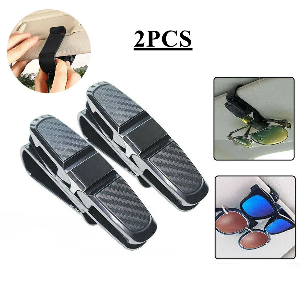 2Pcs Car Sun Visor Sunglasses Clip Car Glasses Holder Portable Ticket Card Clamp ABS Eyeglasses Case Car Interior Accessories
2Pcs Car Sun Visor Sunglasses Clip Car Glasses Holder Portable Ticket Card Clamp ABS Eyeglasses Case Car Interior Accessories