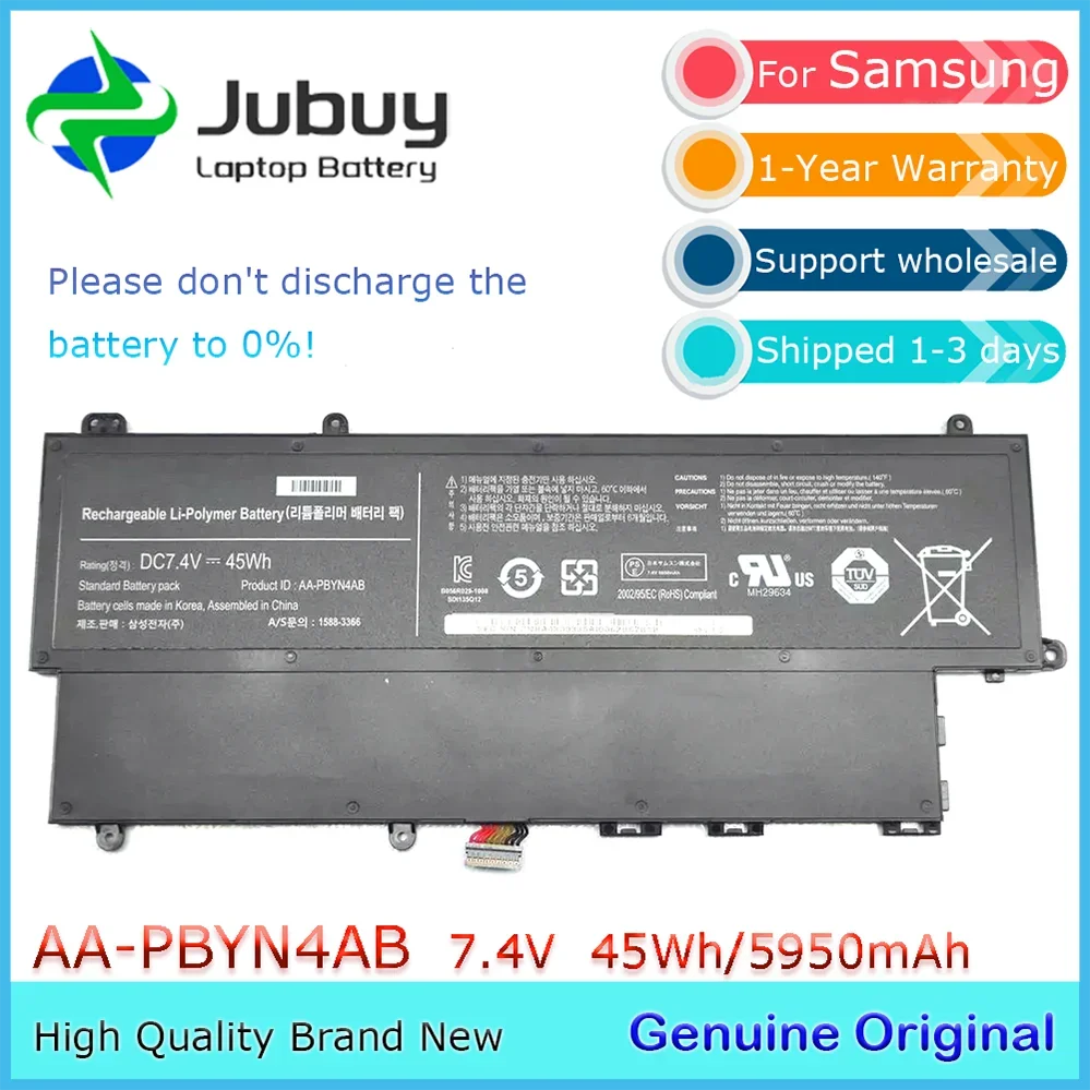 Оригинальный аккумулятор для ноутбука AA-PBYN4AB 7,4 В 45 Втч для серии Samsung UltraBook NP530U3C NP530U3B
Оригинальный аккумулятор для ноутбука AA-PBYN4AB 7,4 В 45 Втч для серии Samsung UltraBook NP530U3C NP530U3B