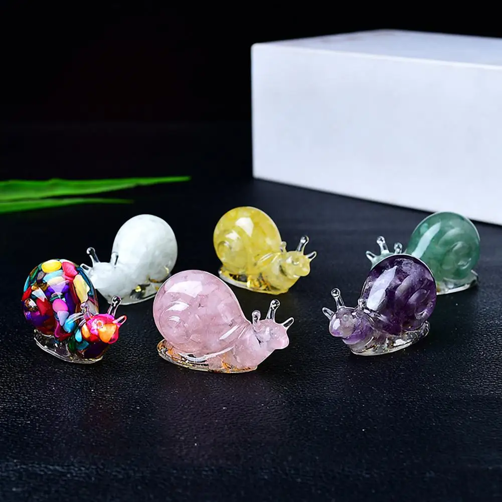 Mini Faux Snail Sculpture Faux Snail Ornament Hand Carved Snail Figurine Colorful Natural Stone Statue for Home Office Decor
Mini Faux Snail Sculpture Faux Snail Ornament Hand Carved Snail Figurine Colorful Natural Stone Statue for Home Office Decor