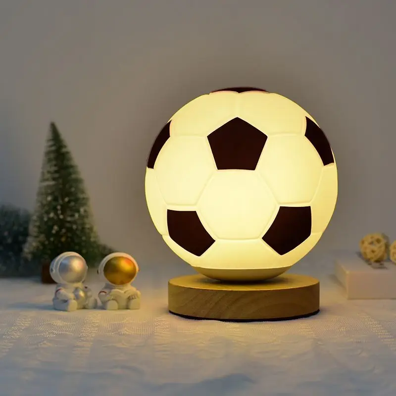 Football LED Night Light Glass Desk Lamp Homestay Bedroom Study Decoration Bedlight
Football LED Night Light Glass Desk Lamp Homestay Bedroom Study Decoration Bedlight