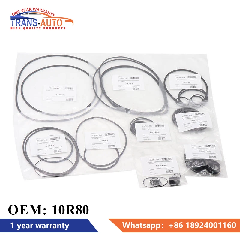 Ремкомплект автоматической коробки передач 10R80 с уплотнениями, пригодный для Ford Lincoln
Ремкомплект автоматической коробки передач 10R80 с уплотнениями, пригодный для Ford Lincoln