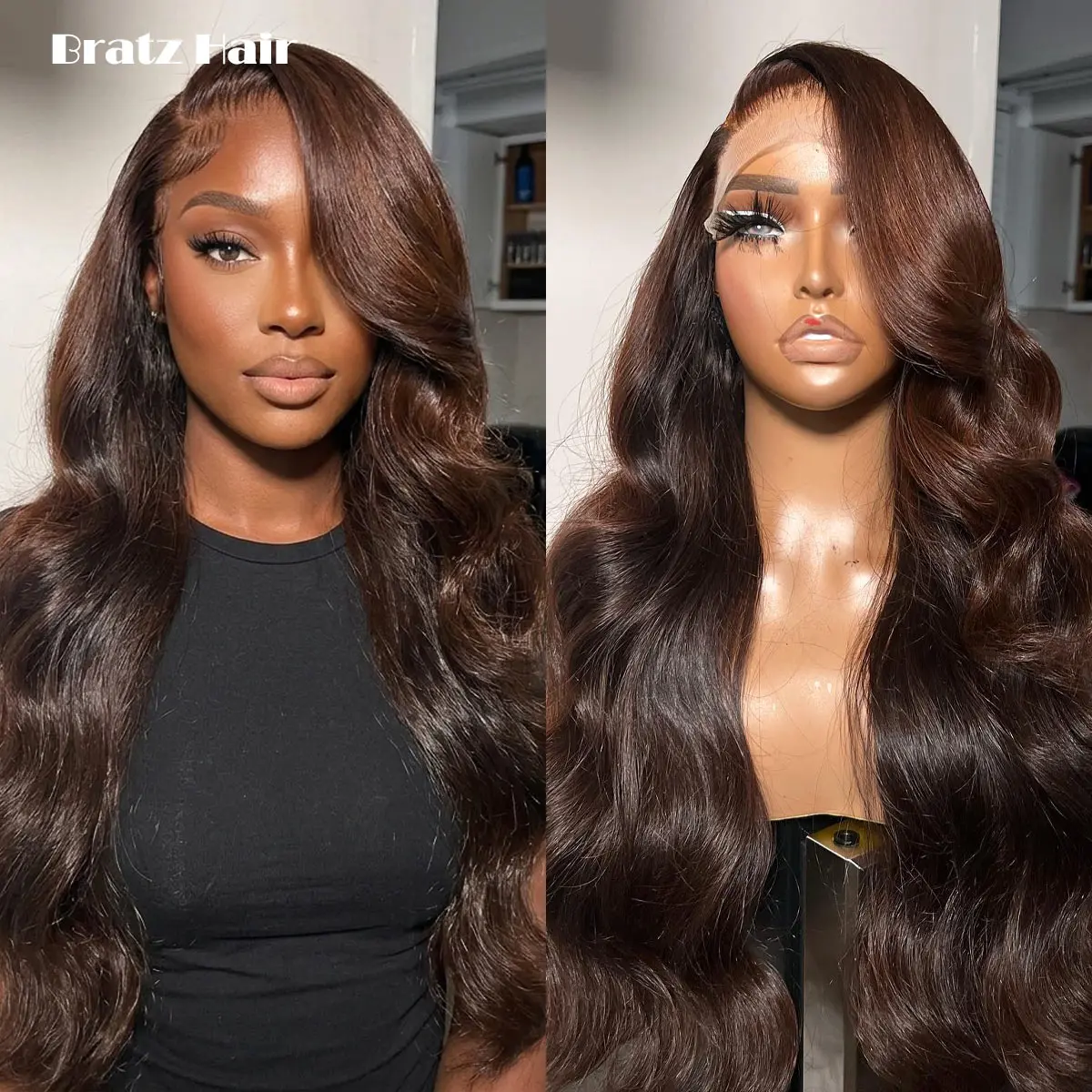 13x6 HD Lace Front Choco Brown Body Wave Wig Human Hair Glueless 13x4 Brown Color Lace Front Wig for Black Woman Pre Plucked
13x6 HD Lace Front Choco Brown Body Wave Wig Human Hair Glueless 13x4 Brown Color Lace Front Wig for Black Woman Pre Plucked