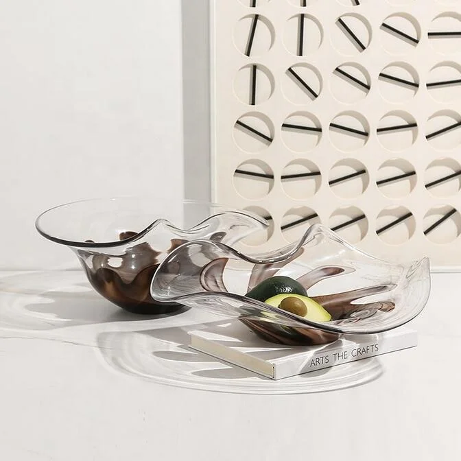 Modern home decoration glass crystal fruit plate luxury decorative plate desktop decoration round glass dried fruit plate
Modern home decoration glass crystal fruit plate luxury decorative plate desktop decoration round glass dried fruit plate