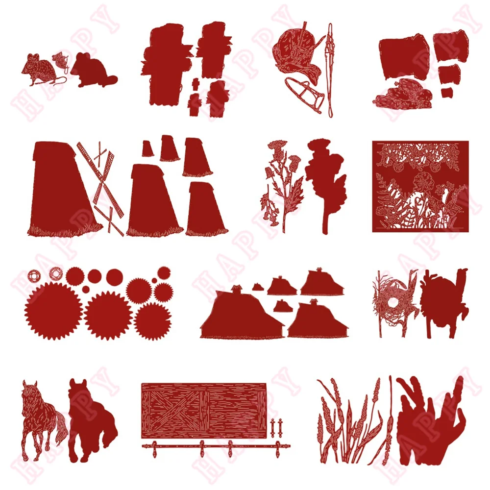 Metal Cutting Dies Horse And Mouse Fields Scrapbook Envelope Diary Photo Album Paper Cards Decorative Craft Embossing Template
Metal Cutting Dies Horse And Mouse Fields Scrapbook Envelope Diary Photo Album Paper Cards Decorative Craft Embossing Template