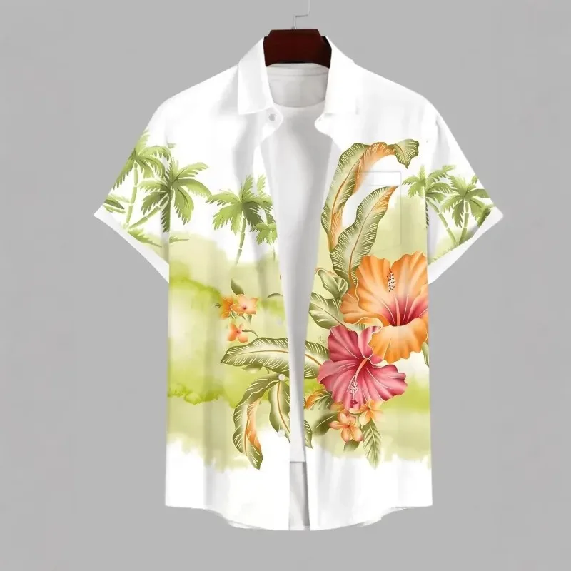 Summer Casual Aloha Shirt For Men Fashion Men's Hawaiian Shirts 3D Printed Short Sleeved Button Down Lapel Shirts Oversized Tops
Summer Casual Aloha Shirt For Men Fashion Men's Hawaiian Shirts 3D Printed Short Sleeved Button Down Lapel Shirts Oversized Tops