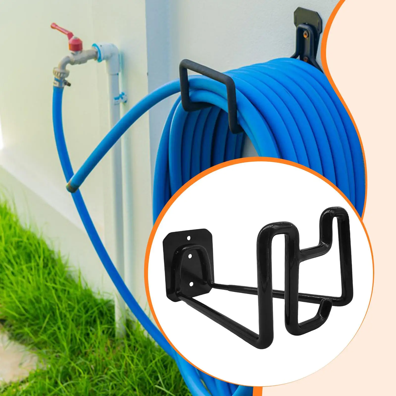 Держатель для садового шланга, усиленный, из железа, настенный органайзер для шланга, для улицы, гаража, сарая
Держатель для садового шланга, усиленный, из железа, настенный органайзер для шланга, для улицы, гаража, сарая