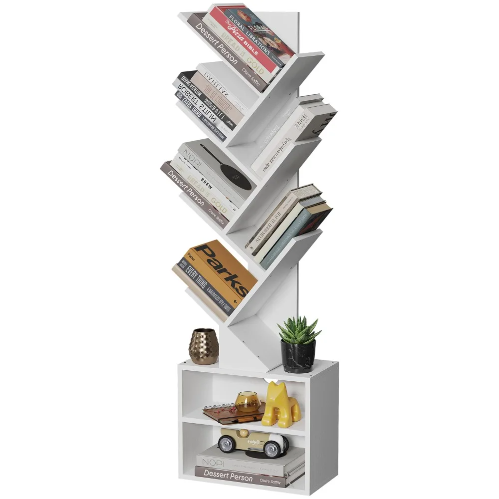 6 Tier Tree Bookshelf, with Storage Cabinet, Floor Standing Book Shelf for Bedroom/Living Room/Home Office
6 Tier Tree Bookshelf, with Storage Cabinet, Floor Standing Book Shelf for Bedroom/Living Room/Home Office