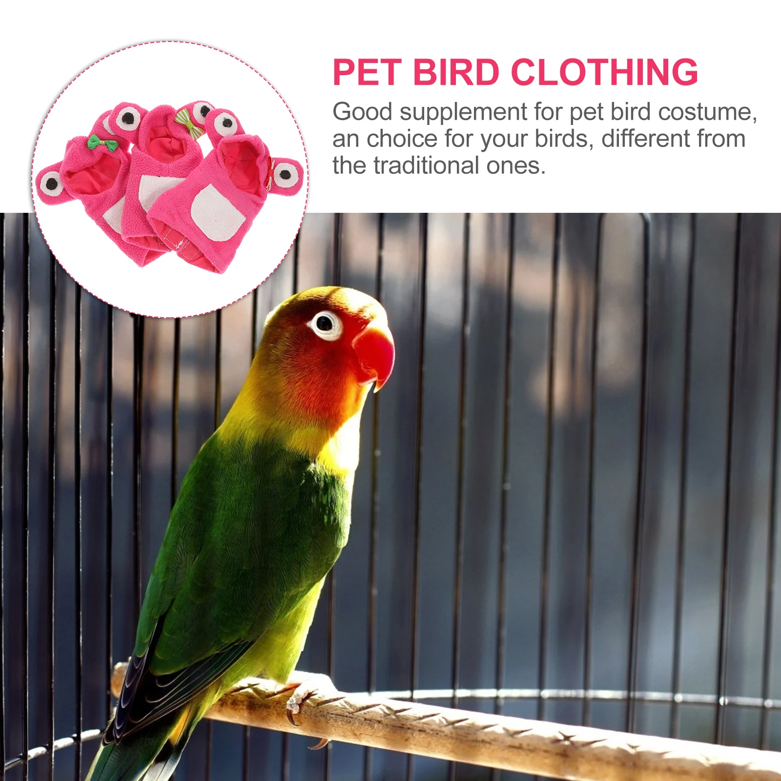 Costumes for Birds Parrot Warm Clothes Pet Jacket with Hat Thickened Clothing Newborn
Costumes for Birds Parrot Warm Clothes Pet Jacket with Hat Thickened Clothing Newborn