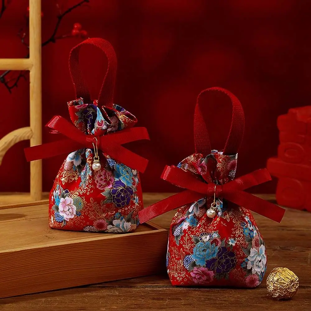 Floral Flower Drawstring Bag Pearl Pendant Satin Bow Canvas Wrist Bag Coin Purse Wallet Large Capacity Ribbon Bowknot Handbag
Floral Flower Drawstring Bag Pearl Pendant Satin Bow Canvas Wrist Bag Coin Purse Wallet Large Capacity Ribbon Bowknot Handbag