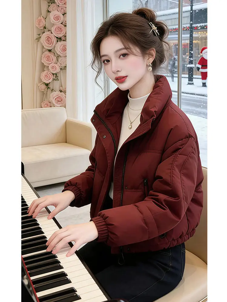 Red Lazy Style Short Cotton Jacket Women's Versatile Warm Bread Clothes Winter New Arrival Casual Comfortable Fashionable
Red Lazy Style Short Cotton Jacket Women's Versatile Warm Bread Clothes Winter New Arrival Casual Comfortable Fashionable