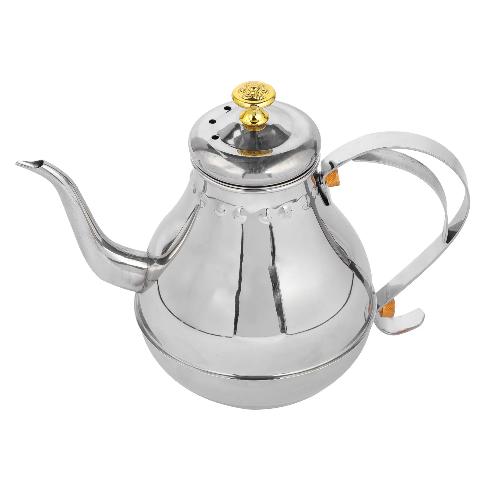 1Pcs Stainless Steel Water Kettle Thickened Practical Teakettle Eco-Friendly Heating Pot for Home Tea Coffee Herbal Drinks
1Pcs Stainless Steel Water Kettle Thickened Practical Teakettle Eco-Friendly Heating Pot for Home Tea Coffee Herbal Drinks