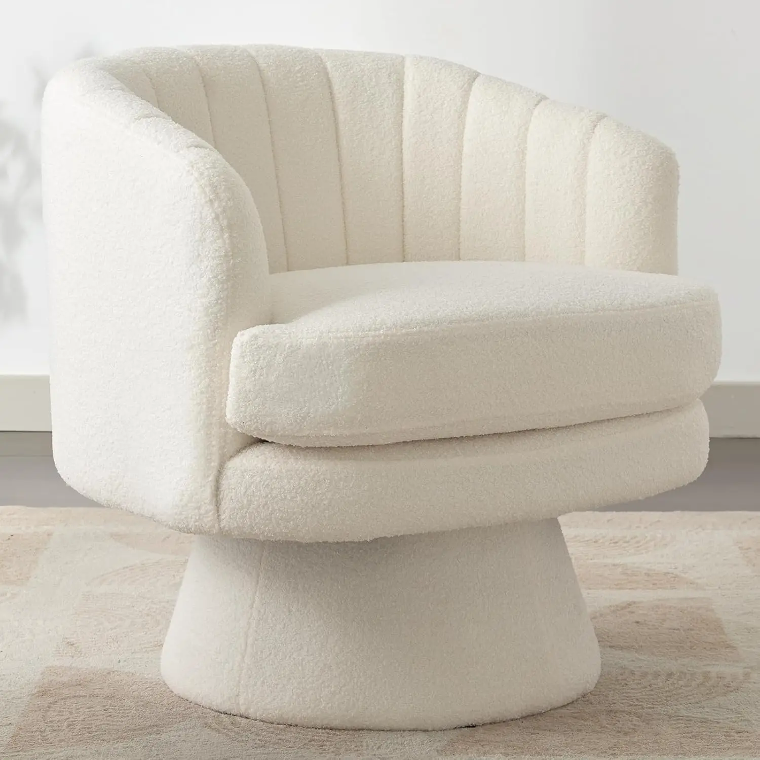 Swivel Accent Chair with Armrest, Modern 360 Degree Swivel Barrel Chair with Curve Back and Soft Cushion,Comfy Round Sherpa
Swivel Accent Chair with Armrest, Modern 360 Degree Swivel Barrel Chair with Curve Back and Soft Cushion,Comfy Round Sherpa