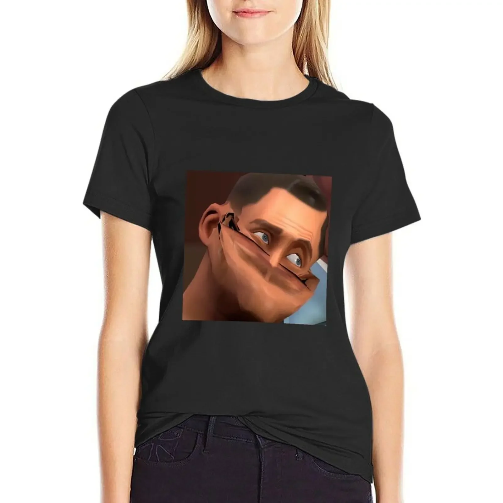 Team Fortress 2 TF2 Scout Face T-Shirt Female clothing new edition summer tops Woman T-shirts
Team Fortress 2 TF2 Scout Face T-Shirt Female clothing new edition summer tops Woman T-shirts