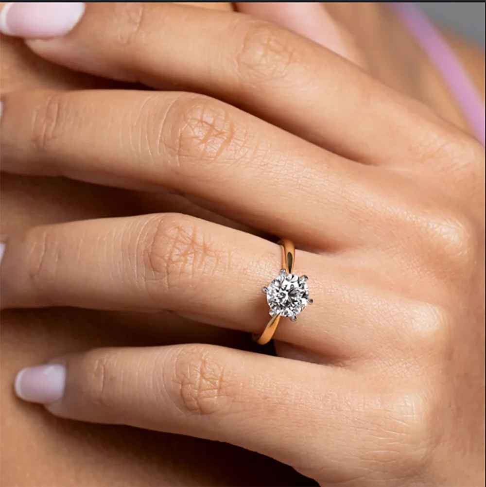 2CT E Color VS1 Round Cut 14K Yellow Gold Lab Grown Diamond Engagement Ring CVD HPHT Lab diamond With IGI Certificate
2CT E Color VS1 Round Cut 14K Yellow Gold Lab Grown Diamond Engagement Ring CVD HPHT Lab diamond With IGI Certificate