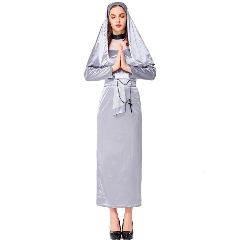 Women's Horror Scary Gothic Nun Costume Cosplay Easter Halloween Purim Carnival Party Fancy Dress
Women's Horror Scary Gothic Nun Costume Cosplay Easter Halloween Purim Carnival Party Fancy Dress